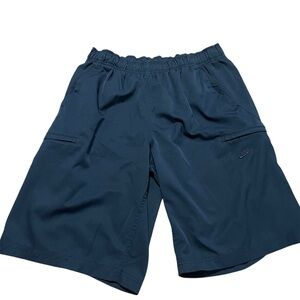Vintage Nike Men's Navy Tech Cargo Pocket Athletic Shorts Size Large Quick Dry